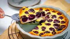 Clafoutis classique aux cerises : délicieux et sans complications inutiles